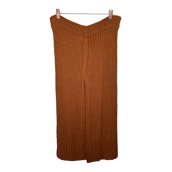 SNYDS Everyday Lounge Hendrix Ribbed Wide Leg Pants High Rise Drawstring Size S - Picture 8 of 11